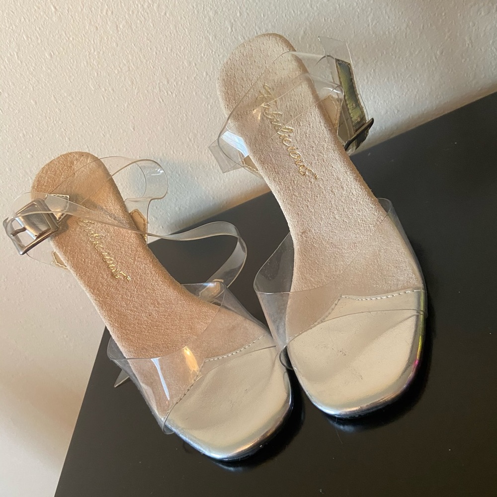 Clear heels